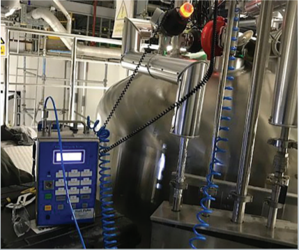prevent vent filter integrity test failures on hot WFI storage tanks